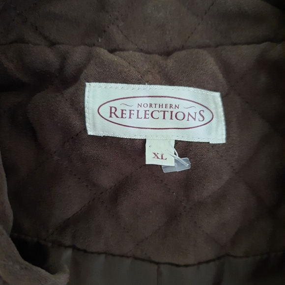 Northern Reflections Zip-Up Vest, Brown, Size XL - Picture 6 of 8